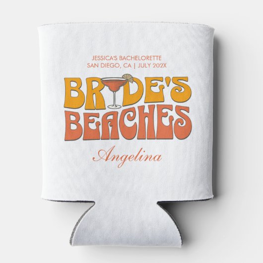 Strand Bachelorette Party Groovy bruid's stranden Blikjeskoeler (Achterkant)