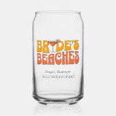 Strand Bachelorette Party Groovy bruid's stranden Blikvorm Glas (Voorkant)