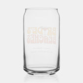 Strand Bachelorette Party Groovy bruid's stranden Blikvorm Glas (Achterkant)
