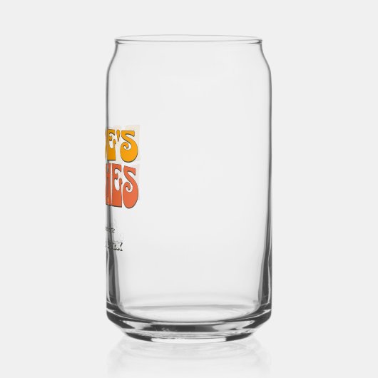 Strand Bachelorette Party Groovy bruid's stranden Blikvorm Glas (Links)