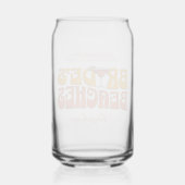 Strand Bachelorette Party Groovy bruid's stranden Blikvorm Glas (Achterkant)