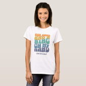 Strand Bachelorette Party Groovy Retro Beach Bride T-shirt (Voorkant volledig)