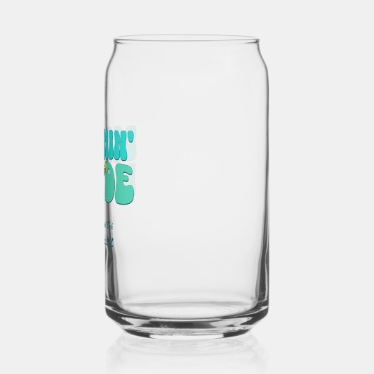 Strand Bachelorette Party Groovy Strand Bruid Blikvorm Glas (Links)