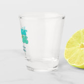 Strand Bachelorette Party Groovy Strand Bruid Shot Glas (Rechts)