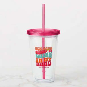Strand Bachelorette Party Groovy Zand Drink Acryl Drinkbeker
