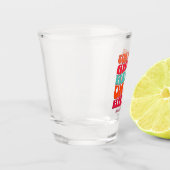 Strand Bachelorette Party Groovy Zandring Shot Glas (Links)