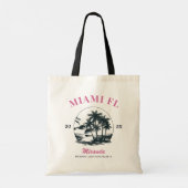Strand Bachelorette Party Meisjes Weekend Trip Cus Tote Bag (Achterkant)