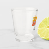 Strand Bachelorette Party Retro Groovy Beach Bride Shot Glas (Links)