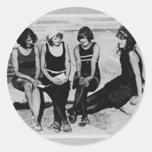 strand Beauties Foto Ronde Sticker