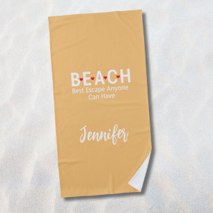 Strand beste ontsnapping iedereen kan geel hebben strandlaken