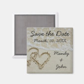 Strand Bewaar de datum magneet (Voorkant / Achterkant)