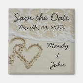 Strand Bewaar de datum magneet (Voorkant)