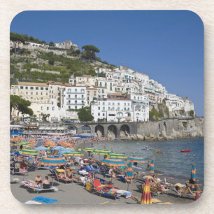 Strand bij Amalfi, Campania, Italië Onderzetter