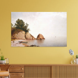 Strand bij Beverly Canvas Afdruk