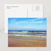 strand bij Daytona Beach, Florida Briefkaart (Voorkant / Achterkant)
