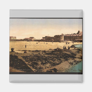 Strand bij laagwater, St. Malo, Frankrijk Foto's Magneet