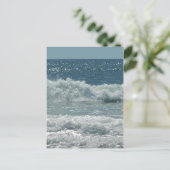 strand bij Montauk Briefkaart (Staand voorkant)