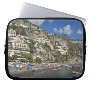 Strand bij Positano, Campania, Italië Laptop Sleeve