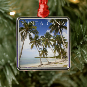 Strand bij Punta Cana Dominicaanse Republiek Metalen Ornament