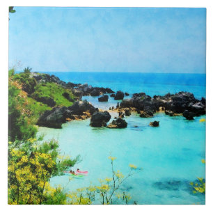 Strand bij St. George Bermuda Tegeltje