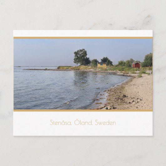 Strand bij Stenåsa, Öland, Zweden. Briefkaart (Voorkant)