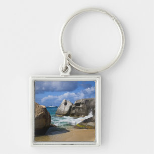 Strand bij Virgin Gorda, Britse Maagdeneilanden Sleutelhanger