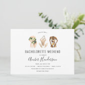 Strand Bikini Bachelorette Routebeschrijving Kaart (Staand voorkant)