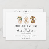 Strand Bikini Bachelorette Routebeschrijving Kaart (Voorkant / Achterkant)