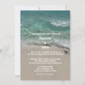 Strand Blauwgroen Blauw Groen Artsy Abstract Cool  Kaart (Voorkant)