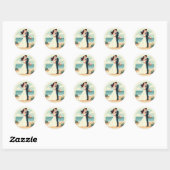 Strand Bliss Romantische Sticker (Vel)