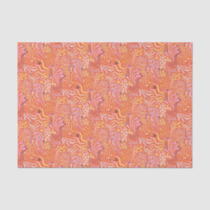 Strand Boho Zeegras Oranje Tissuepapier