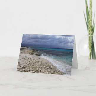 Strand..Bonaire Caribisch Wenskaart Kaart