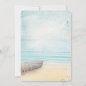 Strand Boot Vuurtoren RSVP  Kaart (Achterkant)