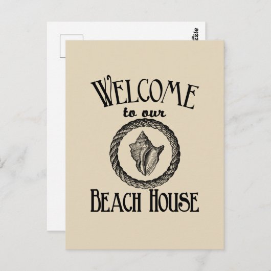 strand briefkaart (Voorkant / Achterkant)