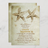 STRAND BRUIDSDOUCHE UITNODIGINGEN (Voorkant / Achterkant)