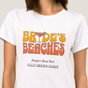 Strand Bruidsfeest Feestelijke Bruid's Stranden T-shirt