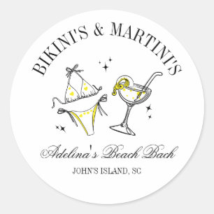 Strand Bruidsmeisje Feest Favoriete Sociale Club Ronde Sticker