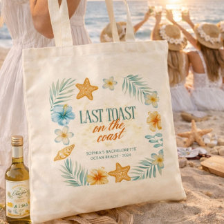Strand Bruidsmeisje Laatste Toast aan de kust Maat Tote Bag