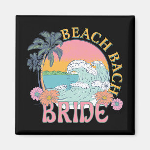 Strand Bruidsmeisje Retro Zomer Bachelorette Magneet