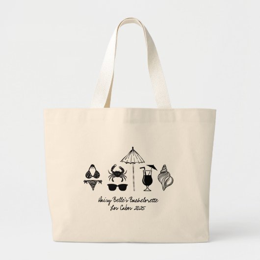 Strand Bruidsmeisje Tote Tas (Voorkant)