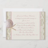  strand bruiloft aankondiging (Achterkant)