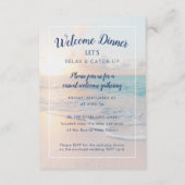 Strand Bruiloft Accommodaties Welkom Diner Informatiekaartje (Achterkant)