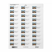 strand bruiloft adres labels (Full Sheet)