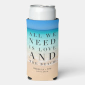 Strand bruiloft alles wat we nodig hebben is liefd (Seltzer Voorkant)