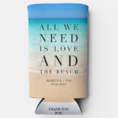 Strand bruiloft alles wat we nodig hebben is liefd (Voorkant)