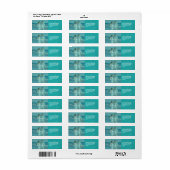 Strand bruiloft aqua liefde script foto onderwater etiket (Full Sheet)