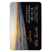 Strand bruiloft Bewaar de datum magneten (Verticaal)