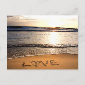 Strand bruiloft Briefkaart