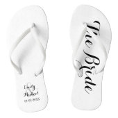 Strand bruiloft bruid Teenslippers (Voetbed)