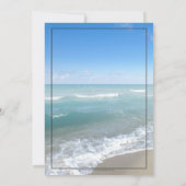 Strand bruiloft harten in het zand Vrijgezellenfee Kaart (Achterkant)